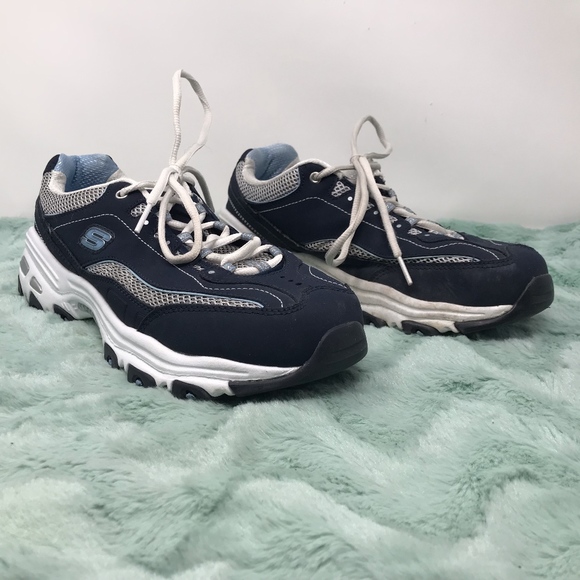 SALE! SKECHERS Sport D’lites Blue Sneaker Size 9.5 - Picture 3 of 8